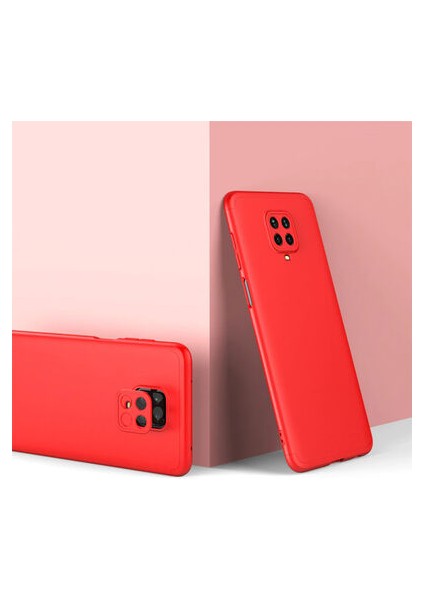 Redmi Note 9 Pro Kılıf 3 Parçalı Şık Patch Sert Silikon Kapak