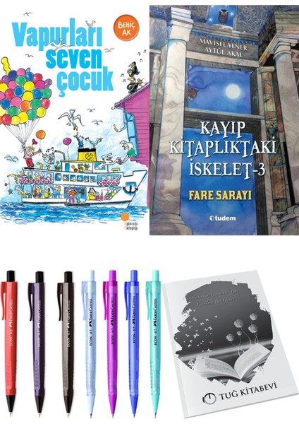 Kayıp Kitaplıktaki Iskelet 3 Fare Sarayı ve Vapurları Seven Çocuk 2li Set