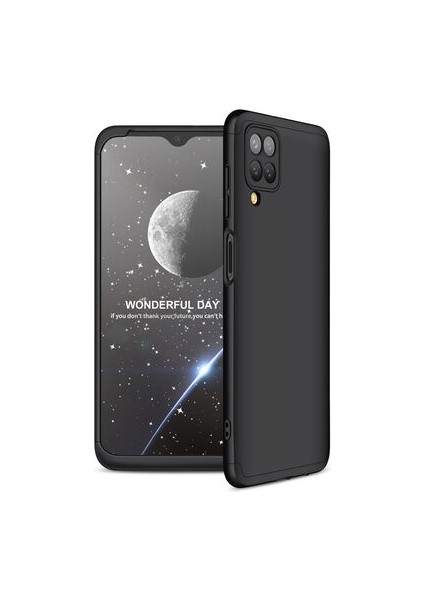 Samsung Galaxy M12 Kılıf 3 Parçalı Şık Patch Sert Silikon Kapak