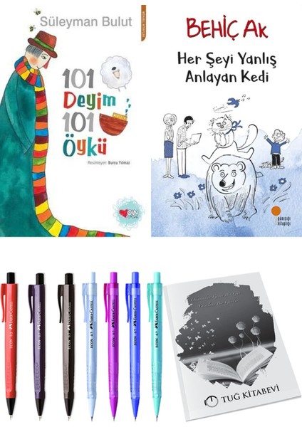 Her Şeyi Yanlış Anlayan Kedi ve 101 Deyim 101 Öykü Süleyman Bulut 2li Set