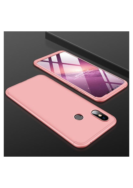 Redmi Note 5 Pro Kılıf 3 Parçalı Şık Patch Sert Silikon Kapak