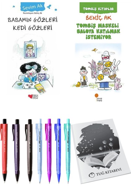 Tombiş Maskeli Baloya Katılmak Istemiyor ve Babamın Gözleri Kedi Gözleri 2li Set