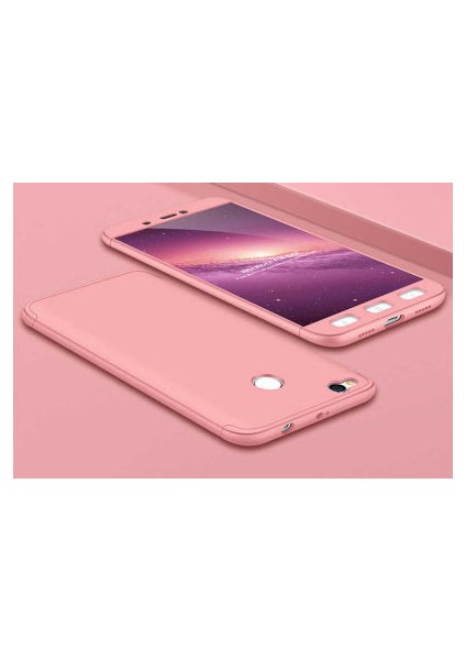 Redmi 4x Kılıf 3 Parçalı Şık Patch Sert Silikon Kapak