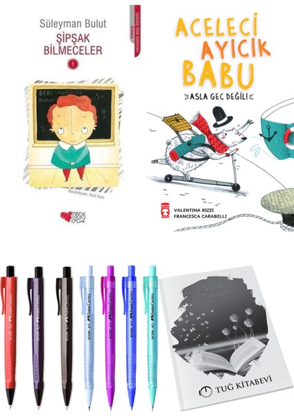 Aceleci Ayıcık Babu Asla Geç Değil ve Şipşak Bilmeceler 1 2li Set