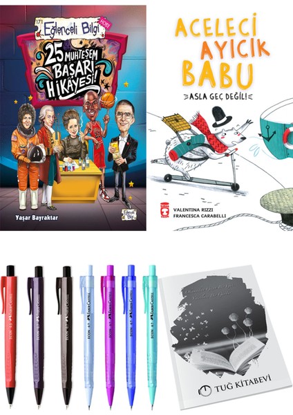 Aceleci Ayıcık Babu Asla Geç Değil ve 25 Muhteşem Başarı Hikayesi 2li Set
