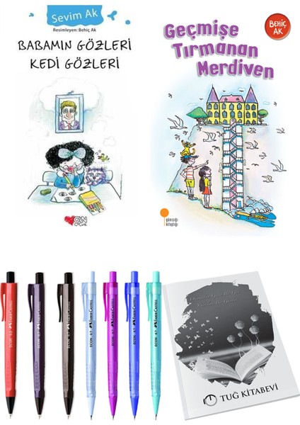 Geçmişe Tırmanan Merdiven ve Babamın Gözleri Kedi Gözleri 2li Set