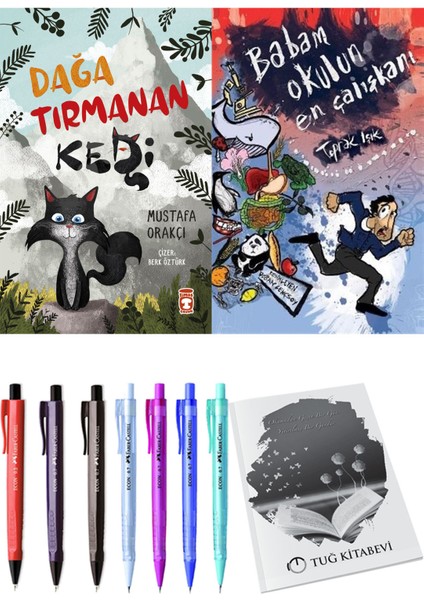 Babam Okulun En Çalışkanı ve Dağa Tırmanan Kedi 2li Set