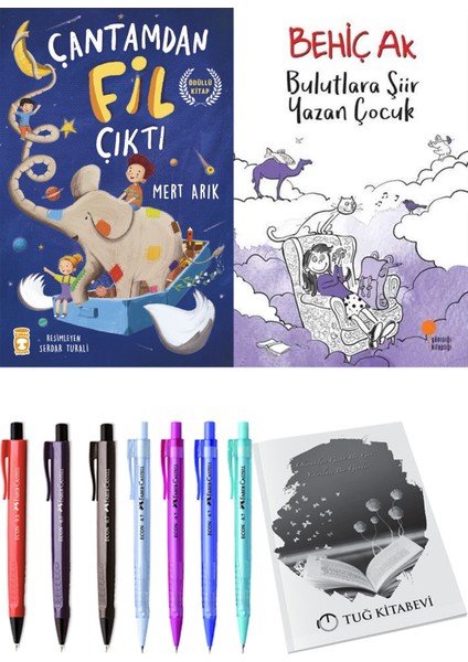 Bulutlara Şiir Yazan Çocuk ve Çantamdan Fil Çıktı 2li Set