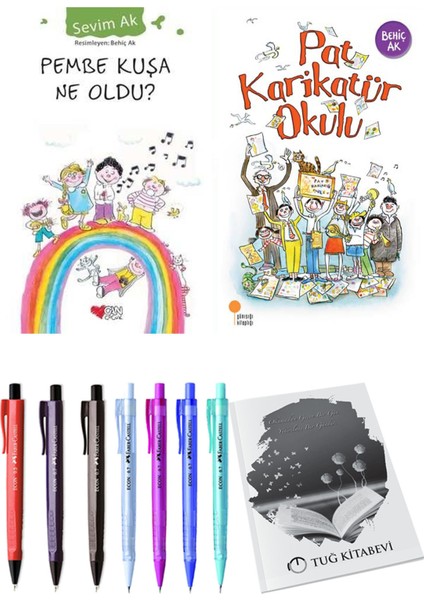 Pat Karikatür Okulu ve Pembe Kuşa Ne Oldu? 2li Set