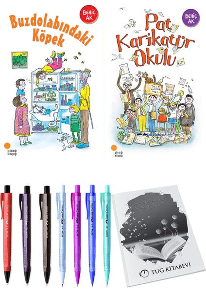 Pat Karikatür Okulu ve Buzdolabındaki Köpek 2li Set
