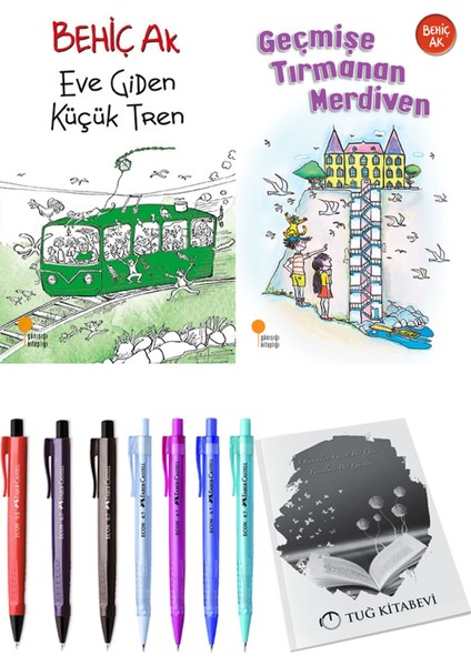 Geçmişe Tırmanan Merdiven ve Eve Giden Küçük Tren 2li Set