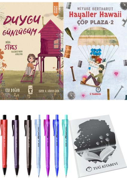 Çöp Plaza 2 Hayaller Hawaii ve Duygu Günlüğüm Mira Stres Kulübesi'nden Ayrılıyor 2li Set