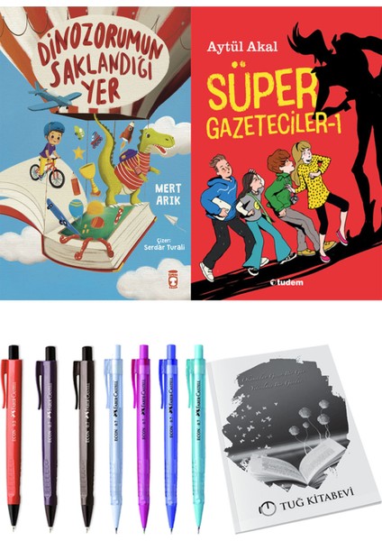 Süper Gazeteciler 1 ve Dinazorumun Saklandığı Yer 2li Set