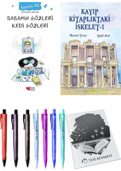 Kayıp Kitaplıktaki Iskelet 1 ve Babamın Gözleri Kedi Gözleri 2li Set