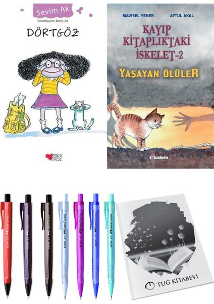 Kayıp Kitaplıktaki Iskelet 2 Yaşayan Ölüler ve Dörtgöz 2li Set