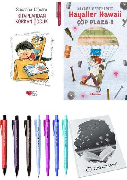 Çöp Plaza 2 Hayaller Hawaii ve Kitaplardan Korkan Çocuk 2li Set