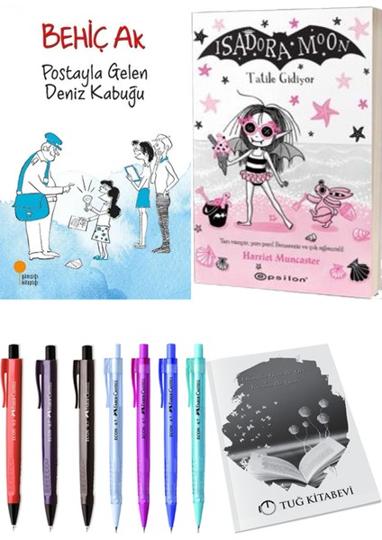 Isadora Moon 11 Tatile Gidiyor ve Postayla Gelen Deniz Kabuğu 2li Set