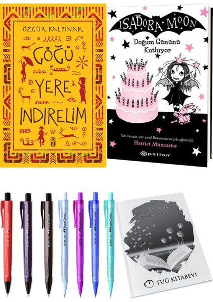 Isadora Moon 4 Doğum Gününü Kutluyor ve Göğü Yere Indirelim 2li Set