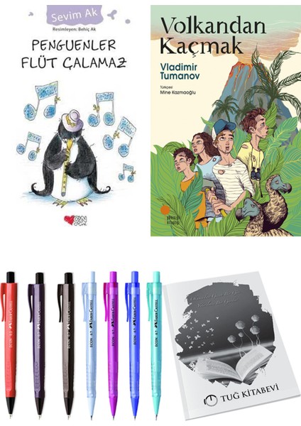 Volkandan Kaçmak ve Penguenler Flüt Çalamaz 2li Set