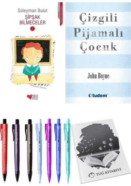 Çizgili Pijamalı Çocuk ve Şipşak Bilmeceler 1 2li Set