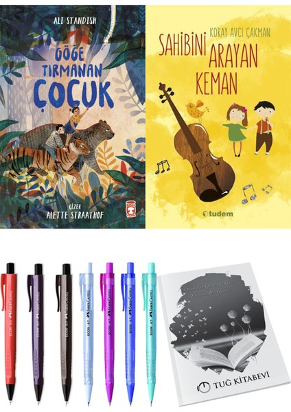 Sahibini Arayan Keman ve Göğe Tırmanan Çocuk 2li Set