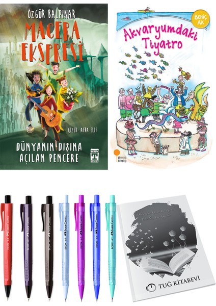 Akvaryumdaki Tiyatro ve Gelecek Ekspresi Dünyanın Dışına Açılan Pencere 2li Set