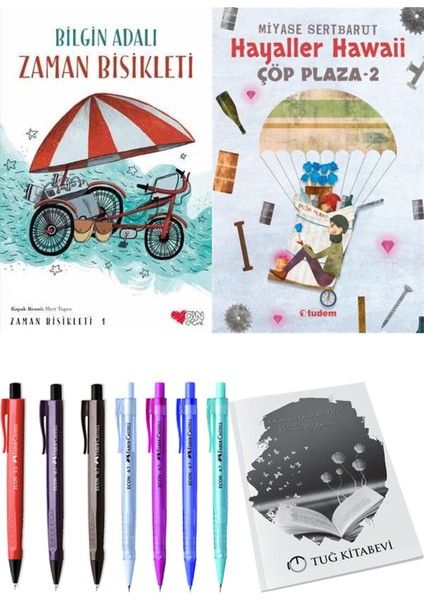 Çöp Plaza 2 Hayaller Hawaii ve Zaman Bisikleti 1 2li Set