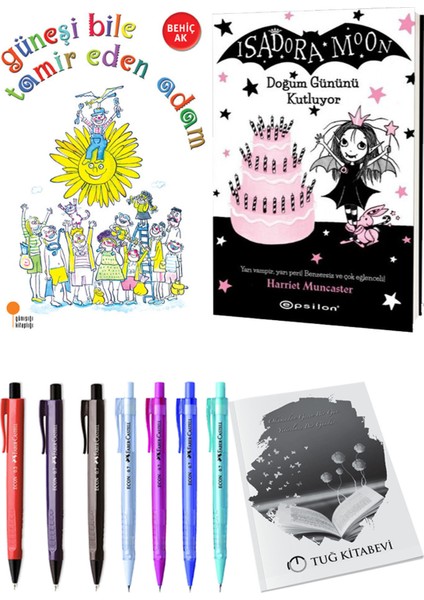 Isadora Moon 4 Doğum Gününü Kutluyor ve Güneşi Bile Tamir Eden Adam 2li Set
