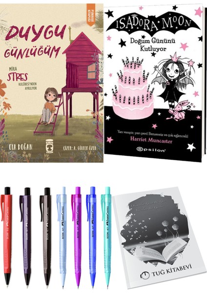 Isadora Moon 4 Doğum Gününü Kutluyor ve Duygu Günlüğüm Mira Stres Kulübesi'nden Ayrılıyor 2li Set