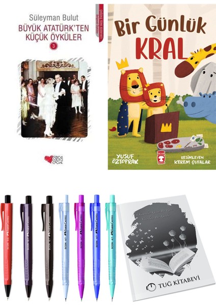 Bir Günlük Kral ve Büyük Atatürk'ten Küçük Öyküler 3 2li Set