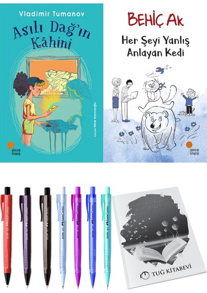 Her Şeyi Yanlış Anlayan Kedi ve Asılı Dağ'ın Kahini 2li Set
