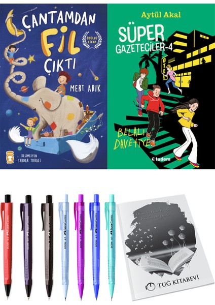 Süper Gazeteciler 4 Belalı Davetiye ve Çantamdan Fil Çıktı 2li Set