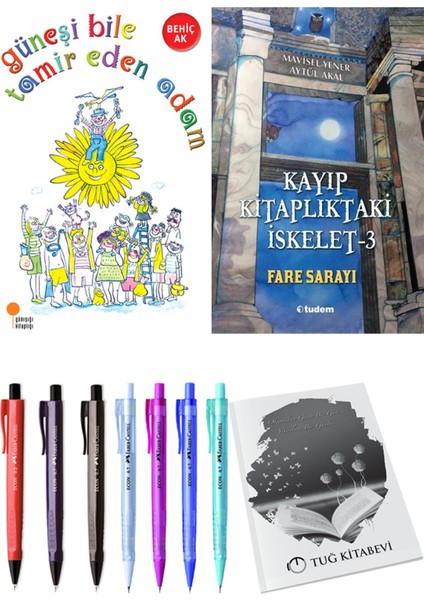 Kayıp Kitaplıktaki Iskelet 3 Fare Sarayı ve Güneşi Bile Tamir Eden Adam 2li Set