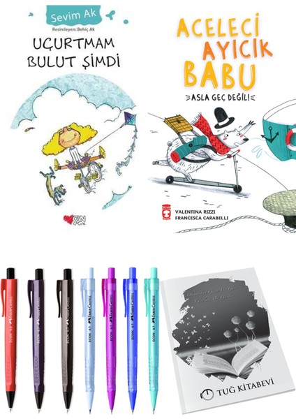 Aceleci Ayıcık Babu Asla Geç Değil ve Uçurtmam Bulut Şimdi 2li Set