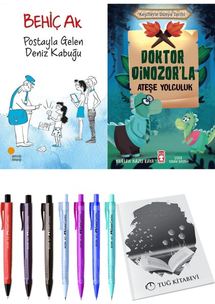 Doktor Dinozor'la Ateşe Yolculuk ve Postayla Gelen Deniz Kabuğu 2li Set