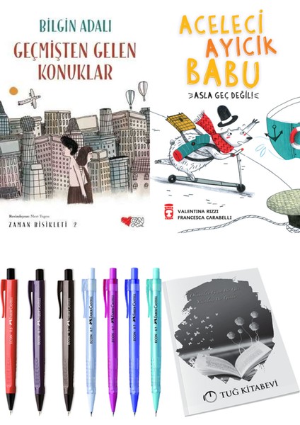 Aceleci Ayıcık Babu Asla Geç Değil ve Zaman Bisikleti 2 Geçmişten Gelen Konuklar 2li Set