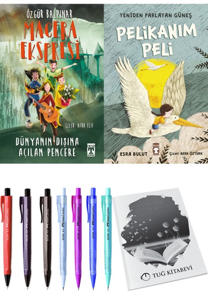 Yeniden Parlayan Güneş Pelikanım Peli ve Gelecek Ekspresi Dünyanın Dışına Açılan Pencere 2li Set