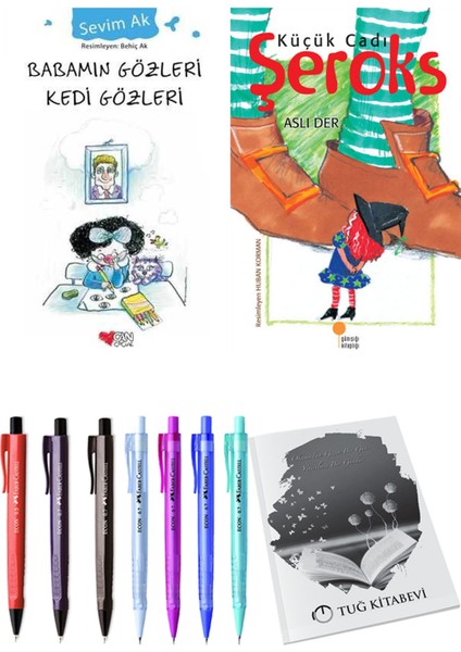 Küçük Cadı Şeroks ve Babamın Gözleri Kedi Gözleri 2li Set