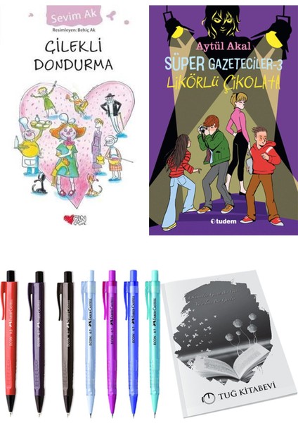 Süper Gazeteciler 3 Likörlü Çikolata ve Çilekli Dondurma 2li Set