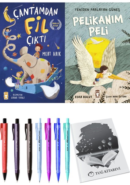 Yeniden Parlayan Güneş Pelikanım Peli ve Çantamdan Fil Çıktı 2li Set
