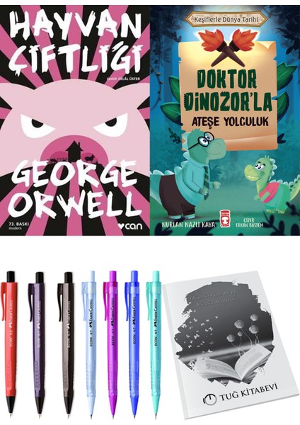Doktor Dinozor'la Ateşe Yolculuk ve Hayvan Çiftliği 2li Set