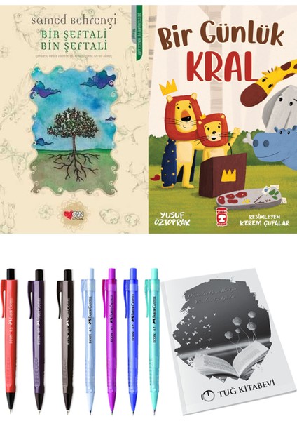 Bir Günlük Kral ve Bir Şeftali Bin Şeftali 2li Set