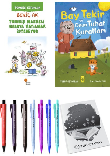 Bay Tekir ve Onun Tuhaf Kuralları ve Tombiş Maskeli Baloya Katılmak Istemiyor 2li Set