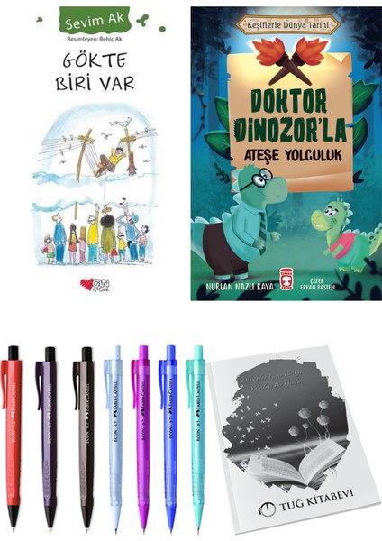 Doktor Dinozor'la Ateşe Yolculuk ve Gökte Biri Var 2li Set
