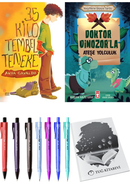 Doktor Dinozor'la Ateşe Yolculuk ve 35 Kilo Tembel Teneke 2li Set