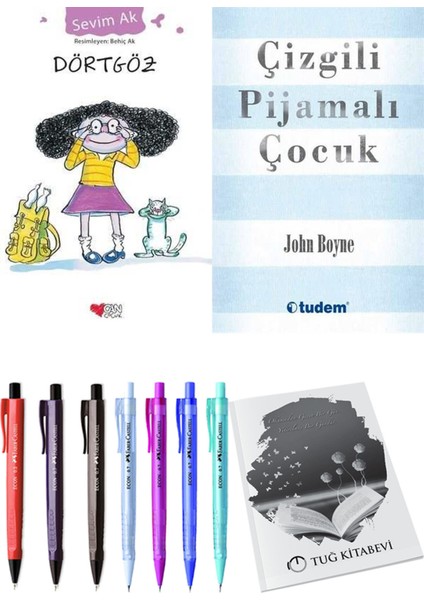 Çizgili Pijamalı Çocuk ve Dörtgöz 2li Set