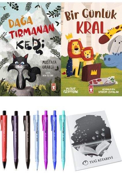 Bir Günlük Kral ve Dağa Tırmanan Kedi 2li Set