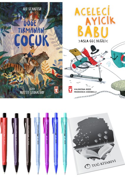 Aceleci Ayıcık Babu Asla Geç Değil ve Göğe Tırmanan Çocuk 2li Set