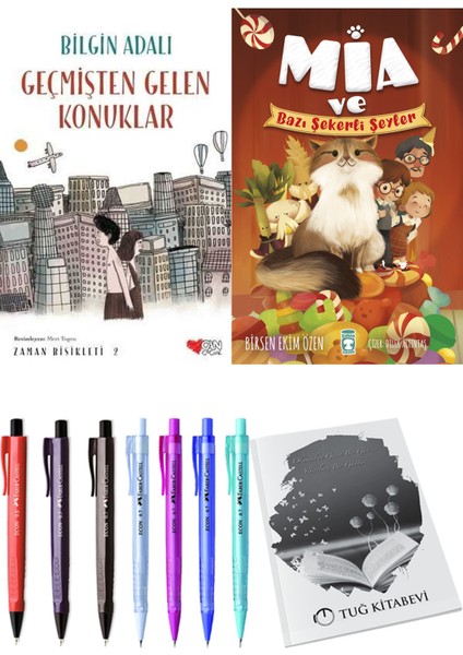 Mia ve Bazı Şekerli Şeyler ve Zaman Bisikleti 2 Geçmişten Gelen Konuklar 2li Set