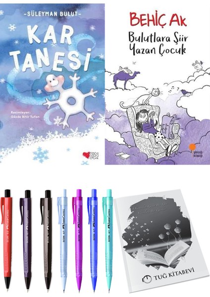 Bulutlara Şiir Yazan Çocuk ve Kar Tanesi 2li Set